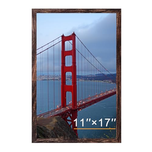 BESCRCL Picture Frame Engineered Wood Frames Brown