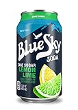 Blue Sky Cane Sugar Soda (Lemon Lime, 12 Ounce, Pack of 24)