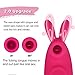 Rabbit G-spot Clitoral Sucking Vibrator for clit nipple stimulation, Treediride Rechargeable Silicone Vagina Anal Mini Sucker Waterproof Licking Tongue Vibrators Sex Toy with 10 Modes for Women Couple