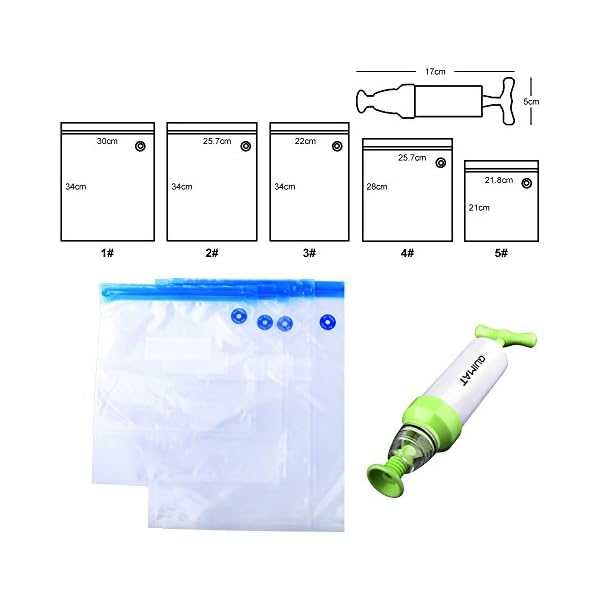 Vacuum-Food-Sealer-Quimat-Sous-Vide-Bags-Kit-1-Hand-Pump-5-Sous-Vide-Bags-2-Sleaing-Clip-Anova-Cookers-Food-Sealer-Valve-System-Vacuum-Sealer-Bags-Food-Saver-Storage-Bags-Sealed-Reusable-Easy-to-Use Vacuum-Food-Sealer-Quimat-Sous-Vide-Bags-Kit-1-Hand-Pump-5-Sous-Vide-Bags-2-Sleaing-Clip-Anova-Cookers-Food-Sealer-Valve-System-Vacuum-Sealer-Bags-Food-Saver-Storage-Bags-Sealed-Reusable-Easy-to-Use