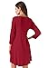 JollieLovin Women Plus Size 3/4 Sleeve Casual Dresses Crew Neck T Shirt Swing Dress with Pockets