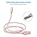 [Apple MFi Certified] OLALA 3.3 Feet/1 Meter Nylon Braided Lightning to USB Cable Sync and Charging Charger Cord for iPhone, iPad and More (Rose Gold)