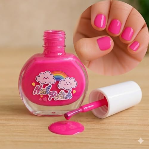 Kit Esmalte Infantil à Base de Água 6 Unidades – Removível com Água, Diversão Segura para Crianças a partir de 5 Anos (Kit 6)