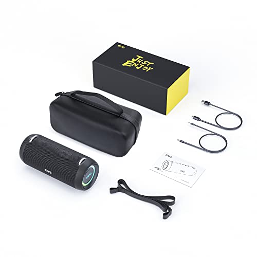 MIFA A90 Caixas de Som Portáteis Bluetooth, Alto-falante Bluetooth portátil IPX7 à prova d'água, 60W Bass, Emparelhamento estéreo sem fio, Mic embutido, Suporte Micro SD, USB, AUX-in, USB-C Charing