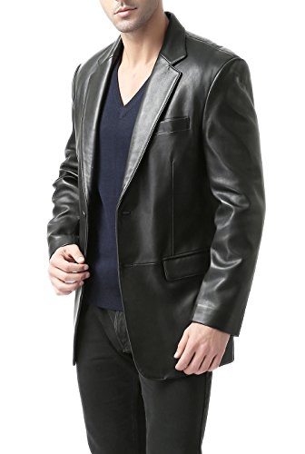 BGSD Men's Richard Classic Leather Blazer Lambskin Sport Coat Jacket (Regular, Big & Tall and Short) - Image 5