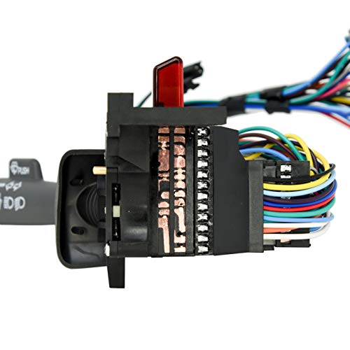Multi-Function Combination Column Switch - Turn Signal/Wiper/Washers/Hazard/Cruise Control For Fits Chevy Tahoe, Blazer, Suburban, K1500, Sierra Replaces OE Part# 2330814, 26100985, 26036312 - Thumbnail 4