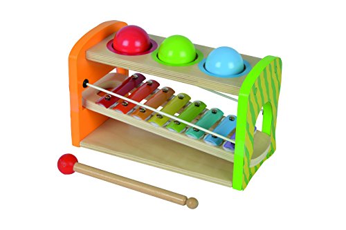 Simba 100002233 Eichhorn Color Wooden Xylophone Hammering Bench - Thumbnail 3