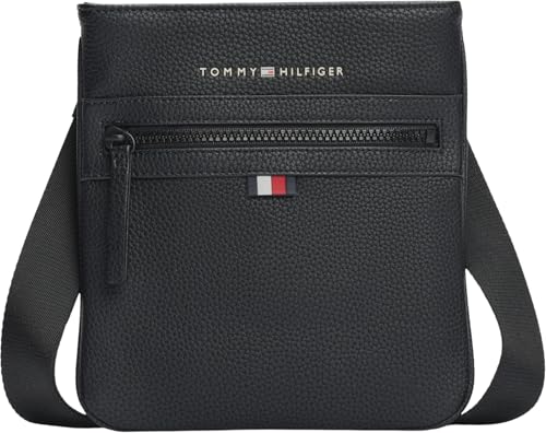 Uomo Borsa a Tracolla Essential PU Mini Crossover Piccola, Nero (Black), Taglia Unica