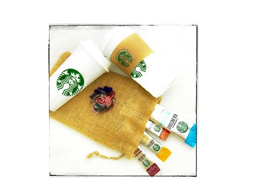image for Starbucks Travel Coffee Reusable Recyclable Cups With Lids, Sleeves, V