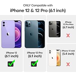 TOCOL [5 in 1 for iPhone 12 Pro Max Case, with 2