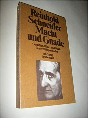 Macht Und Gnade Amazon De Schneider Reinhold Bucher