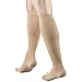 Truform Short Length Surgical Stockings, 18 mmHg Compression for Men and Women, Knee High Length, Open Toe, Beige, Medium