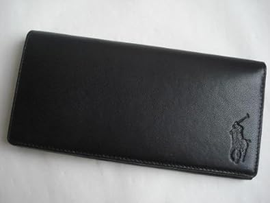 Amazon ポロ ラルフローレン Polo Ralphlauren ビッグポロ ブラック 長財布 メンズ 財布
