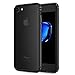 iPhone 8 Case, Compatible with iPhone 7 KEWEK Aluminum Metal Bumper Frame with Shock Absorbing Flexible TPU Inner Dual Layer (with Removable Clear Back Panel), Jet Black