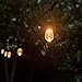 LED Outdoor String Lights, AKAPH Heavy Duty Commercial Weatherproof Globe Strands, 48 Feet Long with 15 Hanging Dropped Sockets, 18 LED Bulbs