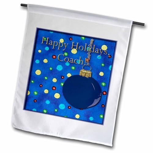 3dRose fl_17498_1 Hockey Thank You Coach Garden Flag, 12 by 18-Inch