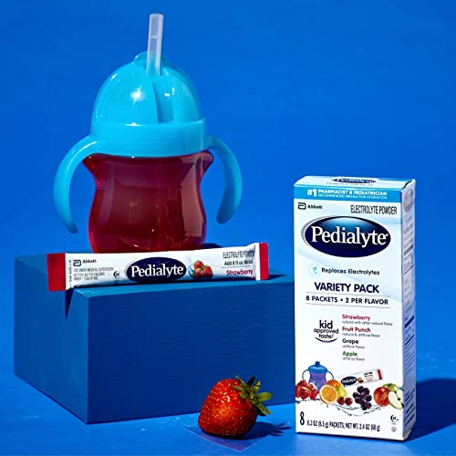 Pedialyte Electrolyte Powder Packets, Variety Pack, Hydration Drink, 24