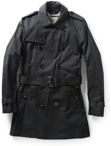 Amazon Burberry Brit バーバリー ブリット Rainwear メンズトレンチコート Black 並行輸入品 L コート ジャケット 通販
