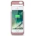 iPhone 5 5S 5C SE Battery Case,VinPone 4800mAh Rechargeable Backup Battery Charger Case for iPhone 5 5S 5C SE (Built in Extra USB Power Bank) Power Battery Pack Backup Juice Bank (Rose Gold-4800mAh)