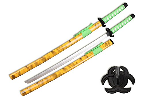 Zombie Wooden Samurai Katana Sword with Scabbard Cosplay Weapon