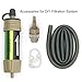 Miniwell Gravity Water Filter Straw - Ultralight, Versatile Hiker Filter with Bucket Connector. Emergency Kit for Hurricane Storm Supplies