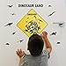 Dinosaur Decor: 2 in 1 Dinosaur Party Supplies and Dinosaur Room Decor for Boys. Decorate Entrance to Party or Kids Room with These Dinosaur Decorations. Includes Dino Sign and Dinosaurs Wall Decals