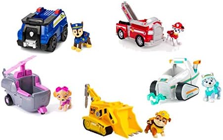 Bizak 61926775 Paw Patrol Vehicle and Toy Figure, 1 Piece, Various Models, Red
