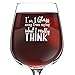 What I Really Think Funny Wine Glass for Women- Premium Birthday Gift for Her, Mom, Best Friend- Unique Present Idea