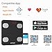 Smart Scale, Digital Bathroom Weight Scale Bluetooth Body Fat Scales Body Composition Analyzer Health Monitor App for iOS and Android, Capacity of 11-396lb