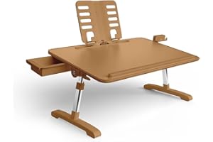 LIMITLESS INNOVATIONS Limitless TotalDesk Portable Modern Workstation and Lap Desk with Adjustable Height & Tilt (Camel)