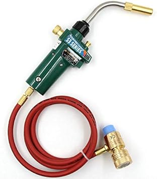Mapp Welding Gas Torch Gas Self Ignition Turbo Torch With Hose Solder Propane Welding Torch For Plumbing Air Conditioning Heating Amazon Com