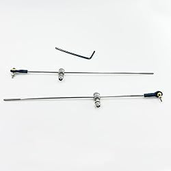 2PCS RC Boat Push Rod Kit M2 Plastic Tie Rod Ends