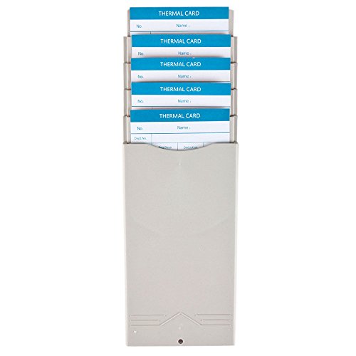Flexzion Time Card Rack 5 Pocket Slots Wall Mounted Expandable Stacking