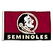 BSI Products, INC. - Florida State Seminoles 3’x5’ Flag with Heavy-Duty Brass Grommets - FSU Football, Basketball and Baseball Pride - High Durability for Indoor and Outdoor Use - Great Fan Gift Idea
