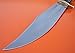 RG-2300 Handmade 440c Stainless Steel 16.4 Inches Bowie Knife - Solid Black Doller Sheet and Leather Hides Handle with Brass Guards