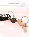 MILESI Magnetic Kiss Pig Couple Keychain Love Key Accessories Pendant Valentine's Gift/Present for Lover(silver-pink)