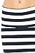 82 Days Women'S Poly Span Stripe Prints Maxi Skirt - Stripe