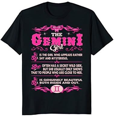 Gemini Girl Genuinely Beautiful Both Side Zodiac Tshirt