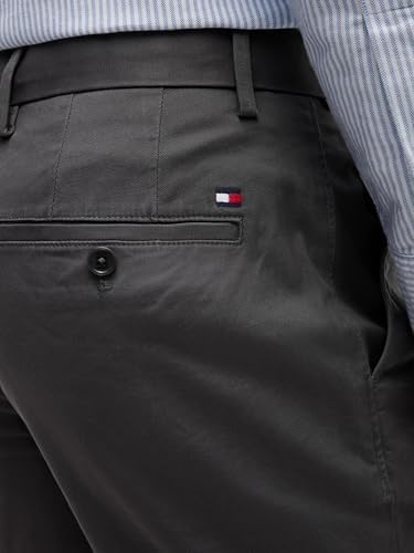 Herren Hose Core Denton 1985 Pima Cotton Chino, Grau (Dark Ash), 33W/30L