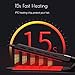 Ceramic Tourmaline Ionic Flat Iron Hair Straightener Flat Iron for Hair Professional Glider Hair Straightener Ceramic Flat Iron for All Hair Types, Wet & Dry Usingthumb 3