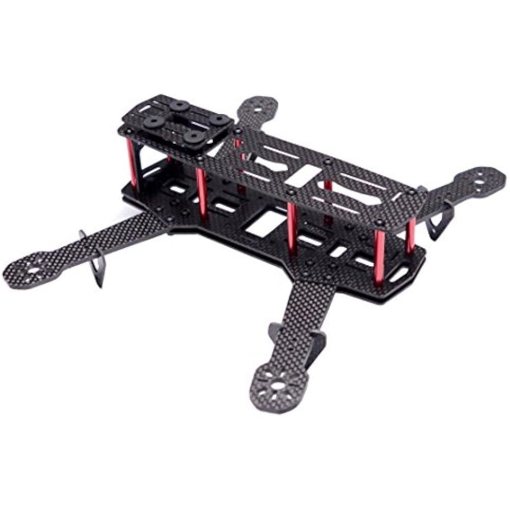 250mm FPV Racing Drone Frame Carbon Fiber Quadcopter Kit 4mm Arms Lipo