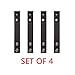 HUNANBANG Traditional Black Law Black Nylon Belt Keepers with Double Snaps for 2~2.25
