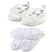 OOSAKU Baby Girls Shoes Wedding Party Slipper (0-3 Months, White A)