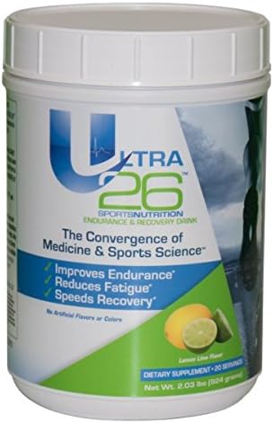 Ultra 26 Endurance and Recovery Powder: Lemon-Lime (20 serving container) 2.03 lbs