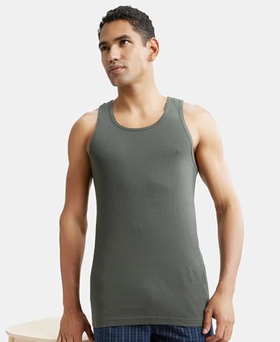 Jockey Men Fitted Vests 9922_Deep Olive_Xl_Deep Olive_Xl 4