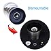 Pepper Mill Salt Grinder, Stainless Steel Surface Pepper or Salt Mill with Adjustable Coarseness & Cleaning Brush by F-Q-T (2 piece) Salt Shakers Cruets