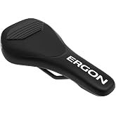ERGON SM Downhill Comp Saddle, Black | Ergon SM Downhill Comp Saddle - Lightweight Nylon Shell, Chrome Rails for Gravity &amp; DH Racing