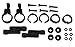 Juvale Bike Fender - 2-Pair Adjustable Bicycle Rear and Front Mud Guard, Bike Tire Accessories for Road Mountain Bike, Cycling, Yellow and Red, 16 x 3.3 x 1.8 Inches and 12 x 2.8 x 1.8 Inches