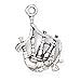 Corinna-Maria 925 Sterling Silver Musical Instrument Bagpipe Charm