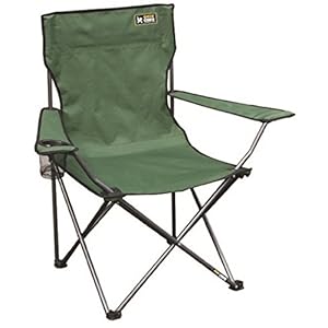 Quik Chair Portable Folding Chair with Arm Rest Cup Holder and Carrying and Storage Bag